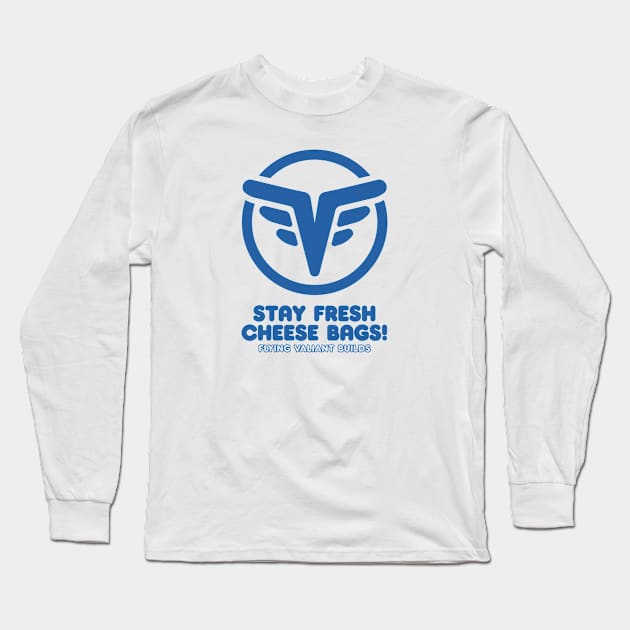 Stay Fresh 70's Style (Blue) Long Sleeve T-Shirt by jepegdesign